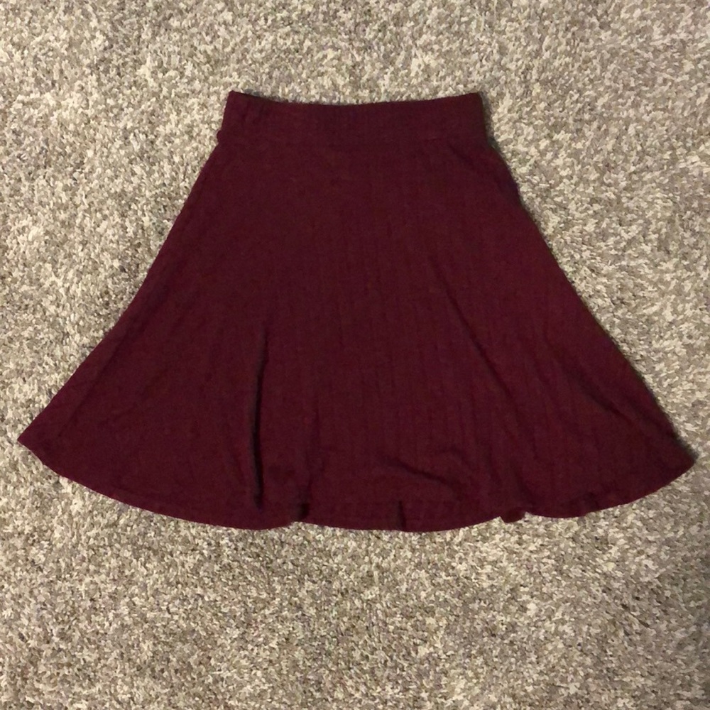 Burgundy skirt